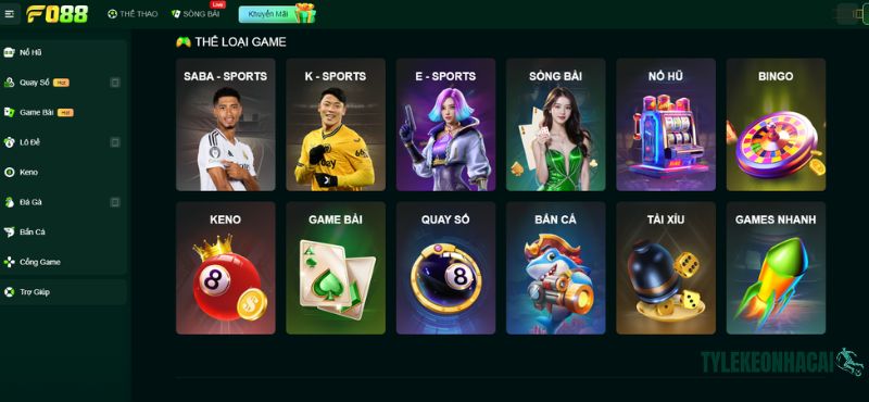 Nhà cái FO88 nổi bật với hàng loạt trò chơi hấp dẫn