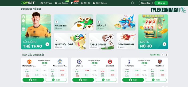 Thế giới cá cược đa tầng có mặt tại nhà cái